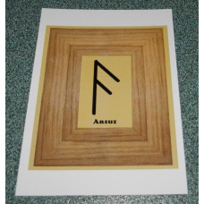 Runen ansichtkaart Ansuz