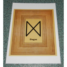 Runen ansichtkaart Dagaz