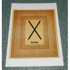 Runen ansichtkaart Gebo
