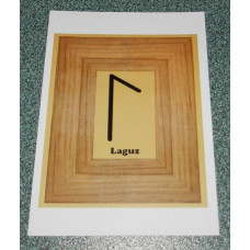Runen ansichtkaart Laguz