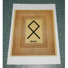 Runen ansichtkaart Odal