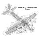 B-17 Vliegend Fort - opengewerkte tekening