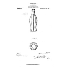Coca-Cola fles patenttekening - 1915