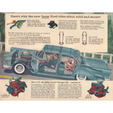 Ford 1957 - opengewerkte tekening