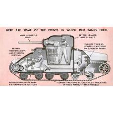 M4 Sherman tank - opengewerkte tekening - 1942
