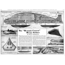 Ocean Airliner - 1934 - opengewerkte tekening