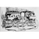 Rolls-Royce motor - opengewerkte tekening