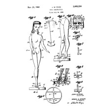 Barbie patent tekening - 1961
